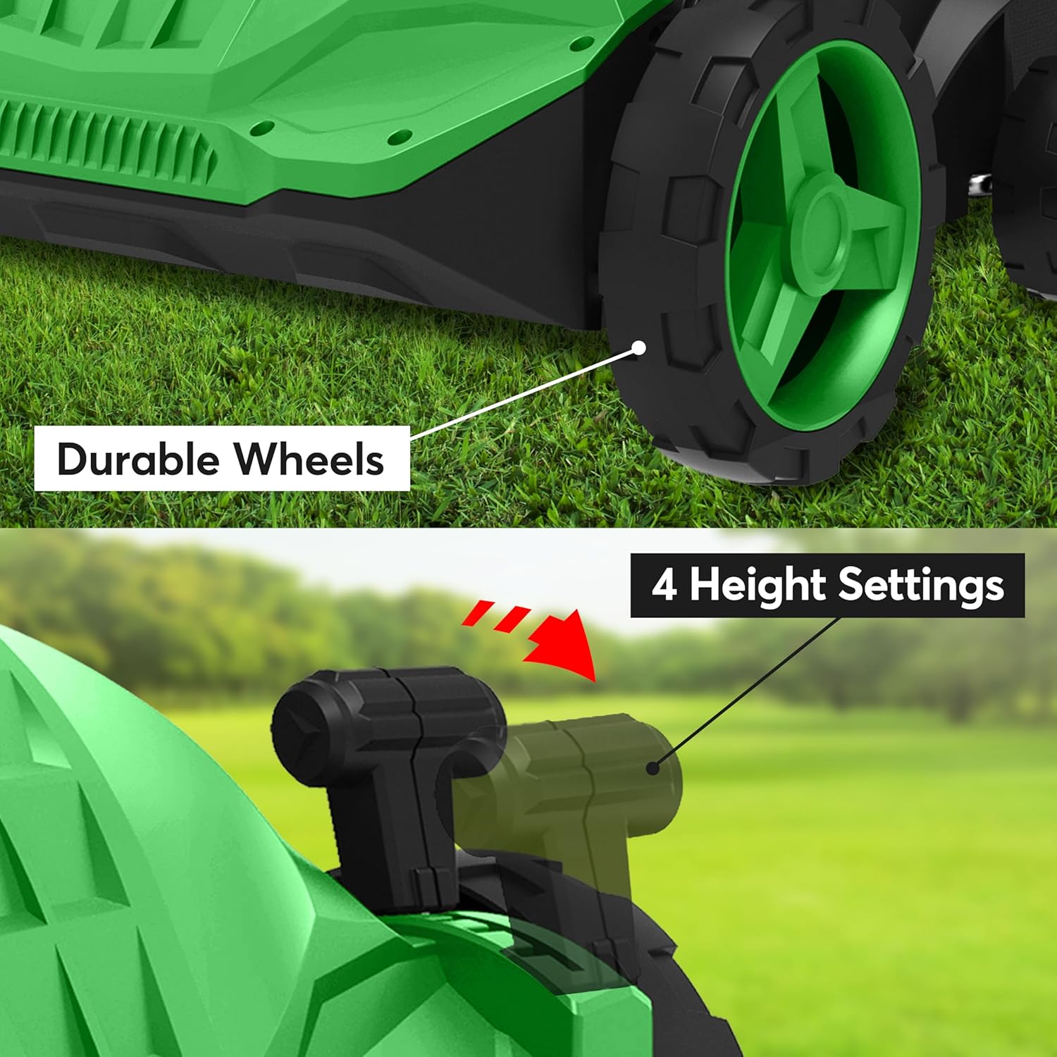 1500w Electric 1500w Electric Lawn Scarifier Aerator Lawn Rake 30L Collection Box 32cm Working Width 4 Adjustable Scarifying Heights 2 Interchangeable Rollers Foldable Handles 10M Cable Length