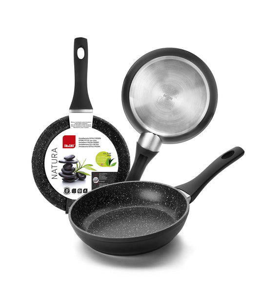 IBILI 440020 Frying pan Natura 20 cm, Aluminium, Black