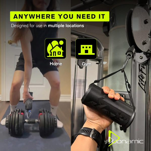 Duonamic Switch Pull Up Grips - Climbing Grip Trainer for Improving Grip Strength - Includes 3 Different Grip Sizes - Compatible with Eleviia Pull up