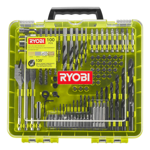 RYOBI RAKDD100 Drilling Plus Driving Kit, 100 Piece