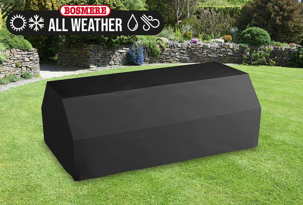 Bosmere All-Weather Picnic Table Cover, 100% Waterproof, UV Protected, Heavy Duty 600D Oxford Fabric, L183 W145 H76cm, A630C, Charcoal