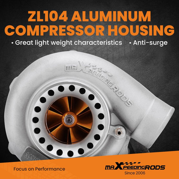 maXpeedingrods GT35 GT3582 Billet Wheel turbocharger Universal for 4/6 cylinder 2.5-6.0L 600HP A.nti Surge 4 Water+Oil Cold Turbo