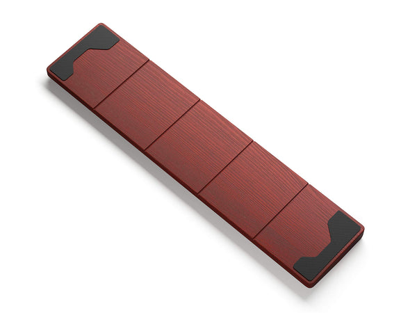 Glorious Gaming Wooden Keyboard Wrist Rest (TKL) - White Ash Wood, Medium-Coarse Grain, Smooth Surface, Sweat & Oil Resistant, Easy Clean, Anti-Slip Rubber Base, 360 x 100 x 19mm - Onyx