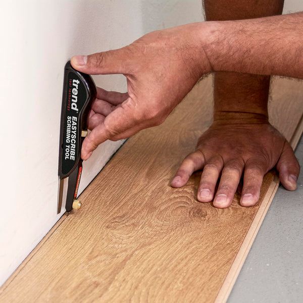 Trend EasyScribe Scribing Tool - Versatile and Accurate Scribing Solution for Carpenters, Joiners, Tilers, Kitchen and Shop Fitters, E/SCRIBE, Black, 1 Count (Pack of 1)