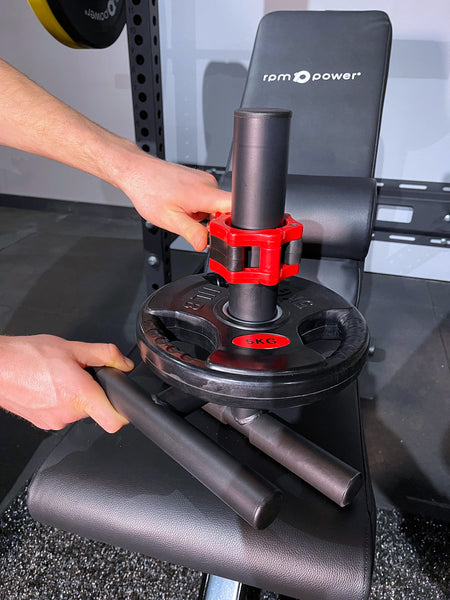 RPM Power Tib Bar - Tibialis Anterior Exercise Trainer, Lower Leg Strengthener, Shin Splints Training, Ankle Weight Calf Machine with Free Collar