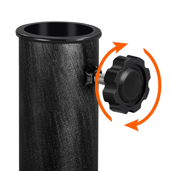 Yaheetech 10kg Patio Umbrella Stand Parasol Base Weight Heavy Duty Garden Parasol Stand Holder Round Iron Umbrella Base Stand Bronze