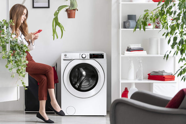Hoover H-WASH 500 10kg Freestanding Washing Machine, 1400 RPM, A Rated, ECO‑Power Inverter Motor, hOn App, 60 Programmes, Care Dose, Power Care System, White, 60x59x85 cm ‑ HW 410AMC/1-80