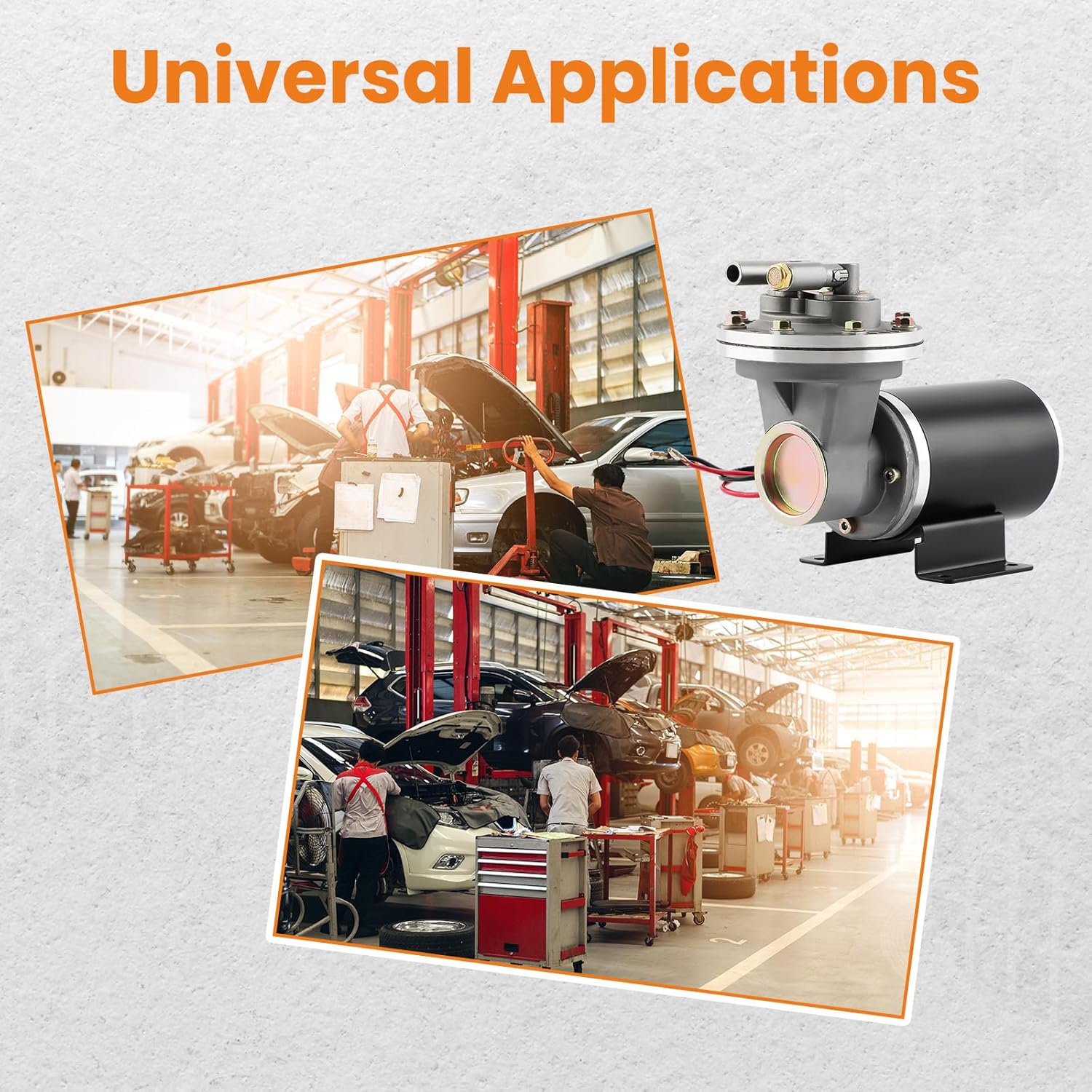 maXpeedingrods 28146 12V Electric Vacuum Pump Kit, Brake Booster Vacuum Pump, 18" to 22" Electrical Vacuum Pump for Brake, w/Installation Kit