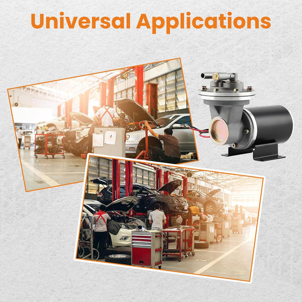 maXpeedingrods 28146 12V Electric Vacuum Pump Kit, Brake Booster Vacuum Pump, 18" to 22" Electrical Vacuum Pump for Brake, w/Installation Kit