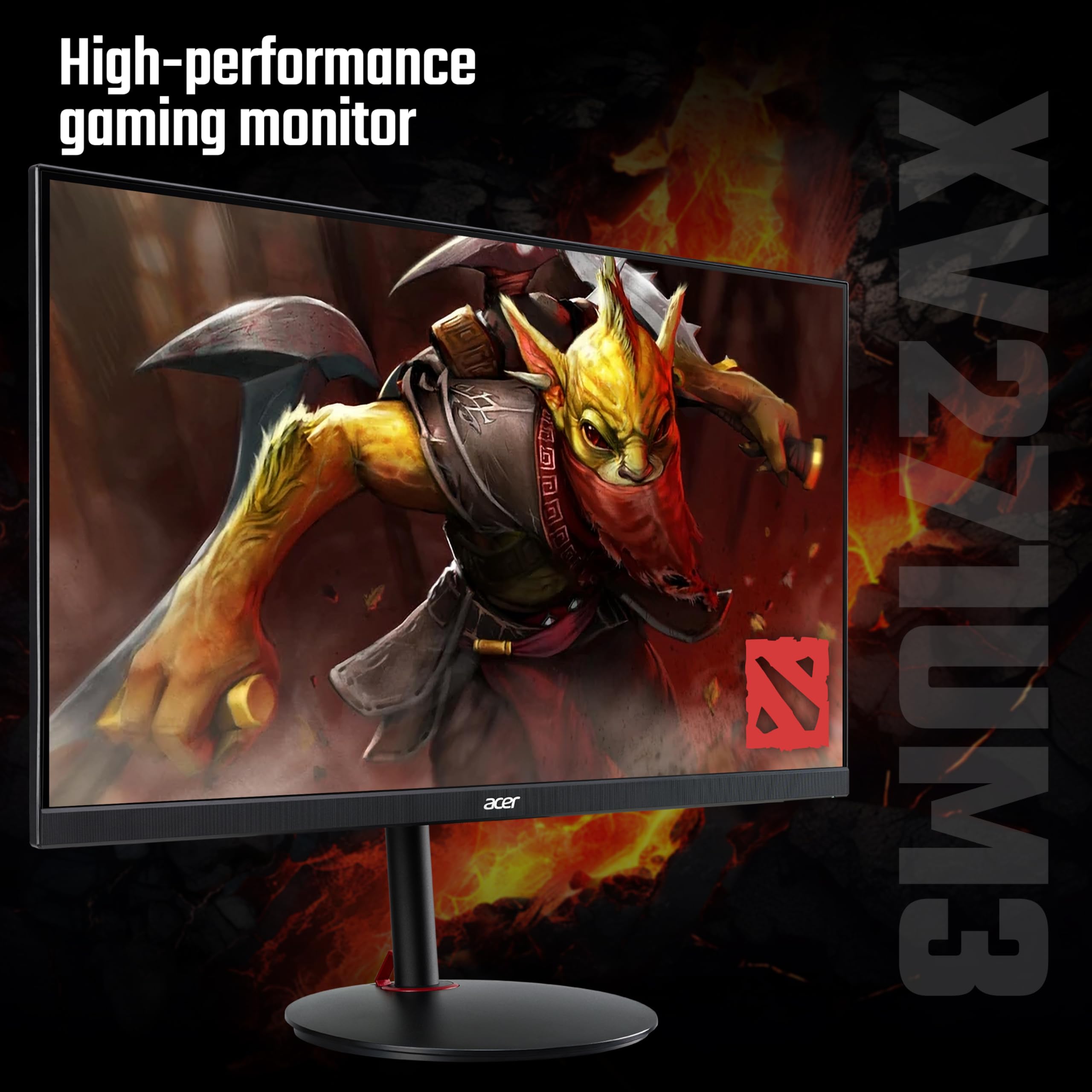 Acer Nitro KG241Y S3 24-inch Gaming Monitor - VA Panel, 1920 x 1080, 4ms, 180Hz, FreeSync Premium, HDR 10, DP, HDMI