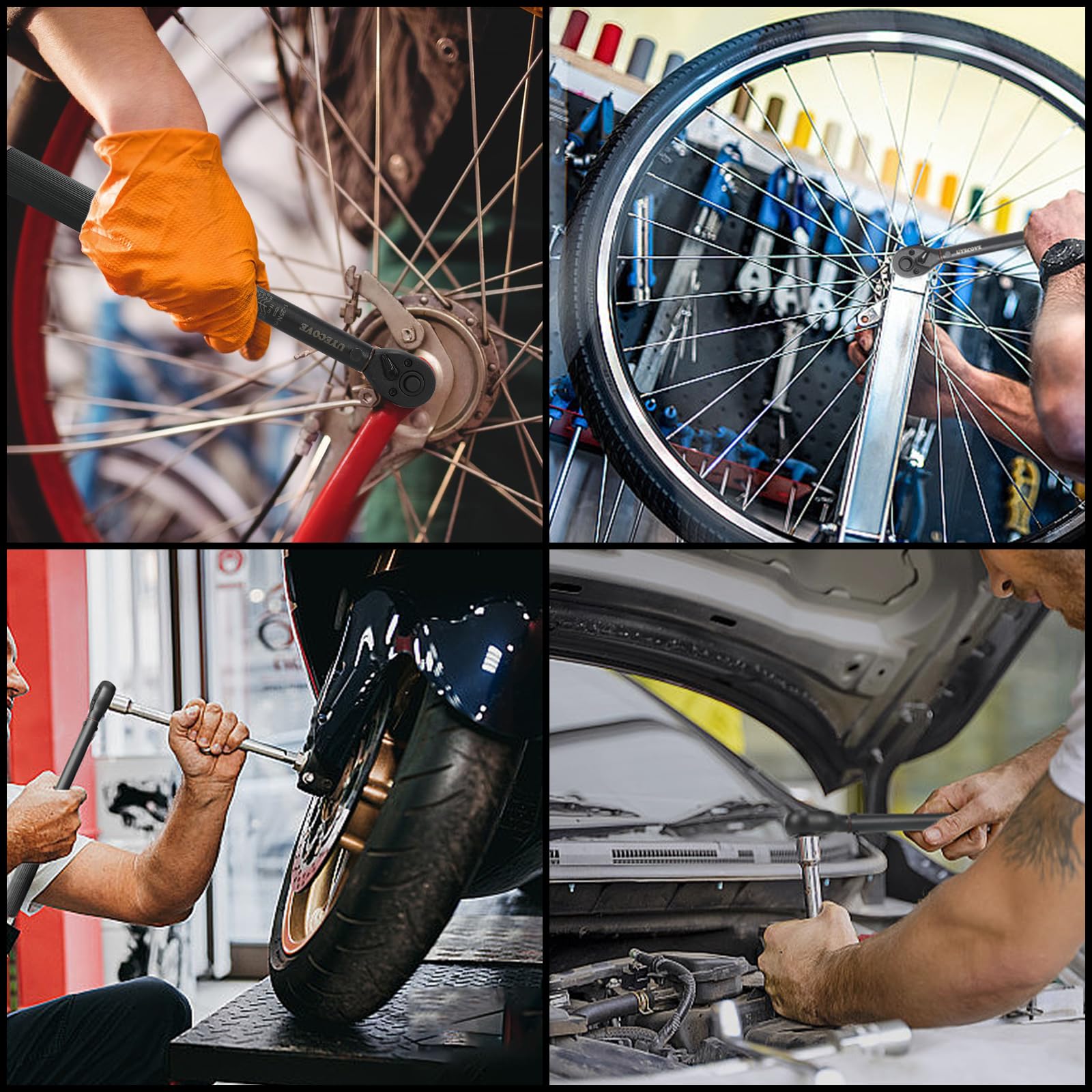 Torque Wrench 1/4 Bike Torque Wrench 1-25nm Torque Wrench Set 63ps with 100mm Extension bar and Socket