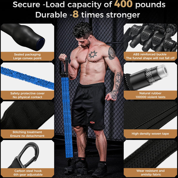 Innstar Pull Up Assistance Bands, 3 Heavy-Duty Adjustable Pull Up Bands Set, Pull Up Bands Assistance Bands for enhanced strength training - Patent