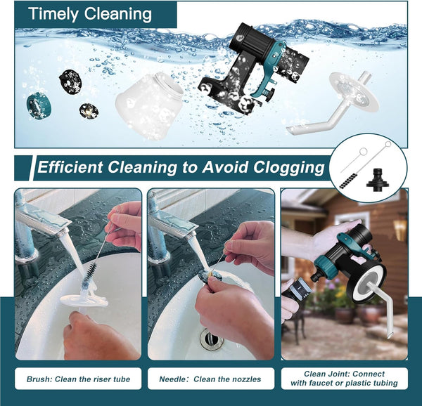 Paint Sprayer, 700W HVLP Electric Spray Gun, 1200ML Container, 1000 Ml/Min with Cleaning & Blowing Joints, 4 Nozzles & 3 Patterns, Adjustable Flow, for Home, Furniture, Walls & Fence, etc.