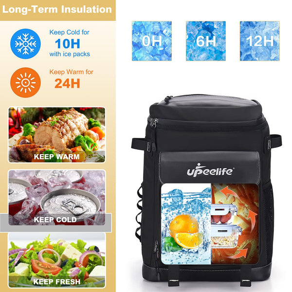 Upeelife Insulated Backpack Cooler Picnic Backpack, Cool Bag Rucksack Cooler Backpack