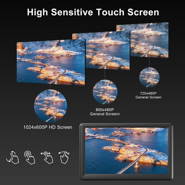 Wireless Apple Carplay & Android Car Stereo Headunit with IPS Carplay Display, Digital Receiver, Siri / Google GPS Navigation, Bluetooth, Mirror Link, FM, AUX (7 Inch CarPlay & Android Auto)