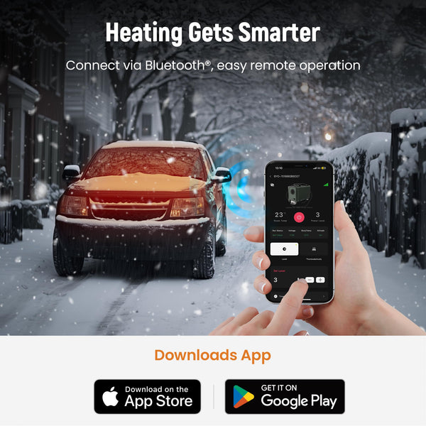 maXpeedingrods 12V/24V 8KW Diesel Heater, Bluetooth App Remote Control and LCD Screen, for Campervan, Outdoor Camping, Big Truck, Boat, Yacht