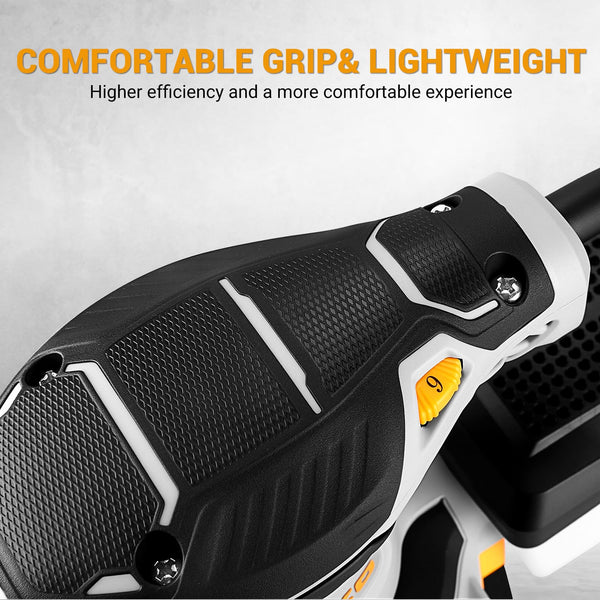 DEKOPRO Random Orbit Sander 300W with 16Pcs Sandpapers, 6 Variable Speed 14000RPM, 125MM Hand Electric Tool, High Performance Dust Collection System, Fit for Woodworking/Sanding