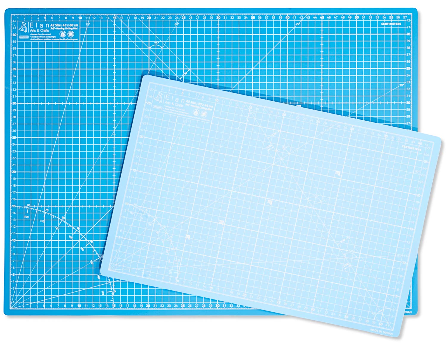 Elan A0 Cutting Mat Blue, 5-Ply Hobby Board for Crafts 120X90 CM, Extra Large Self Healing Cutting Mat A0, Extra Large Craft Board Blue