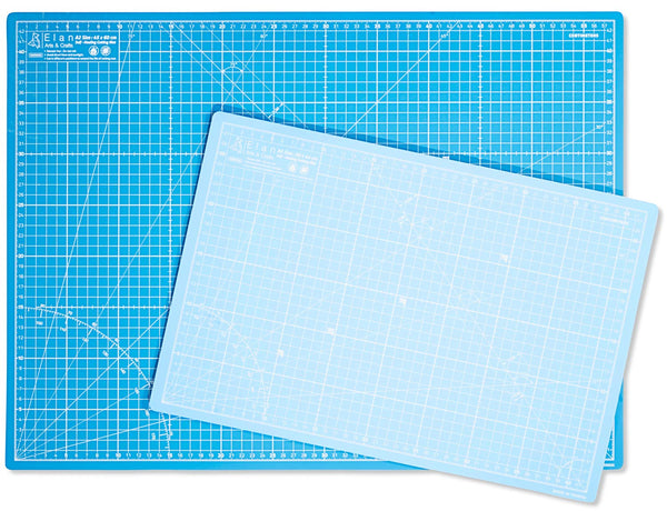 Elan A0 Cutting Mat Blue, 5-Ply Hobby Board for Crafts 120X90 CM, Extra Large Self Healing Cutting Mat A0, Extra Large Craft Board Blue