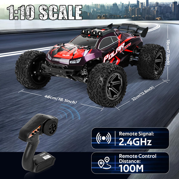 JOYTREKY Remote Control Cars 1:18 Scale High Speed RC Car 40KM/H 4WD Off-Road RC Cars For Adults 2.4GHz Gift for Boys Adults 2 Batteries Included