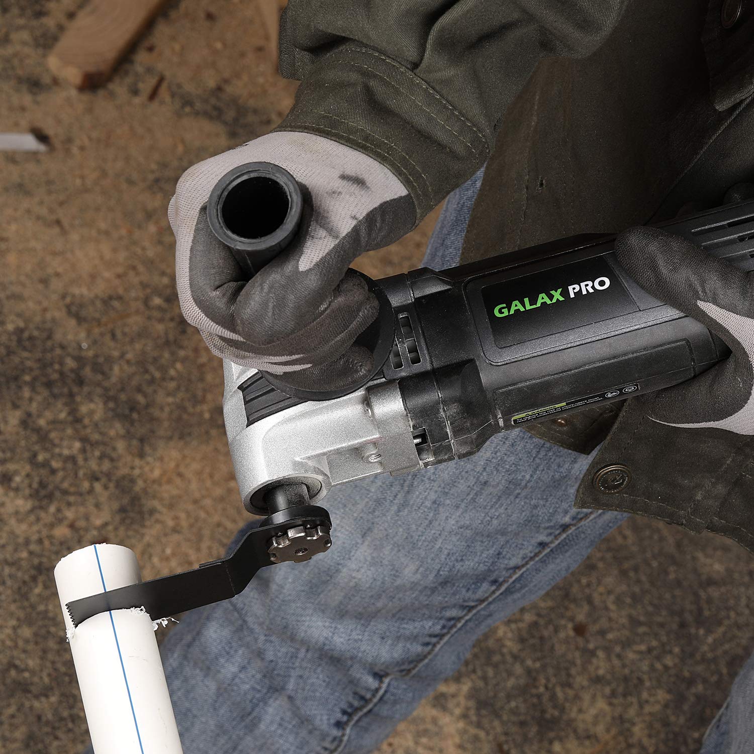 GALAX PRO Oscillating Tool, 400W Multifunction Tool,6 Variable Speed - Oscillating Vibration Angle 4 Degrees,Quick Change System with 30 PCS Accessories for Cutting, Sanding and Grinding