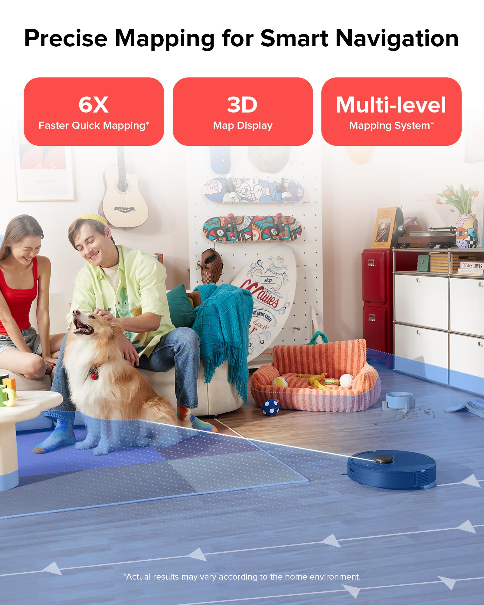 roborock Q5 Pro+ Robot Vacuum Cleaner with Mop, Self Emptying, 5500Pa, DuoRoller Brush, Up to 7 Weeks of Hands Free Cleaning, Precise Navigation, Robot Vacuum and Mop, Ideal for Hard Floors, Pet Hair