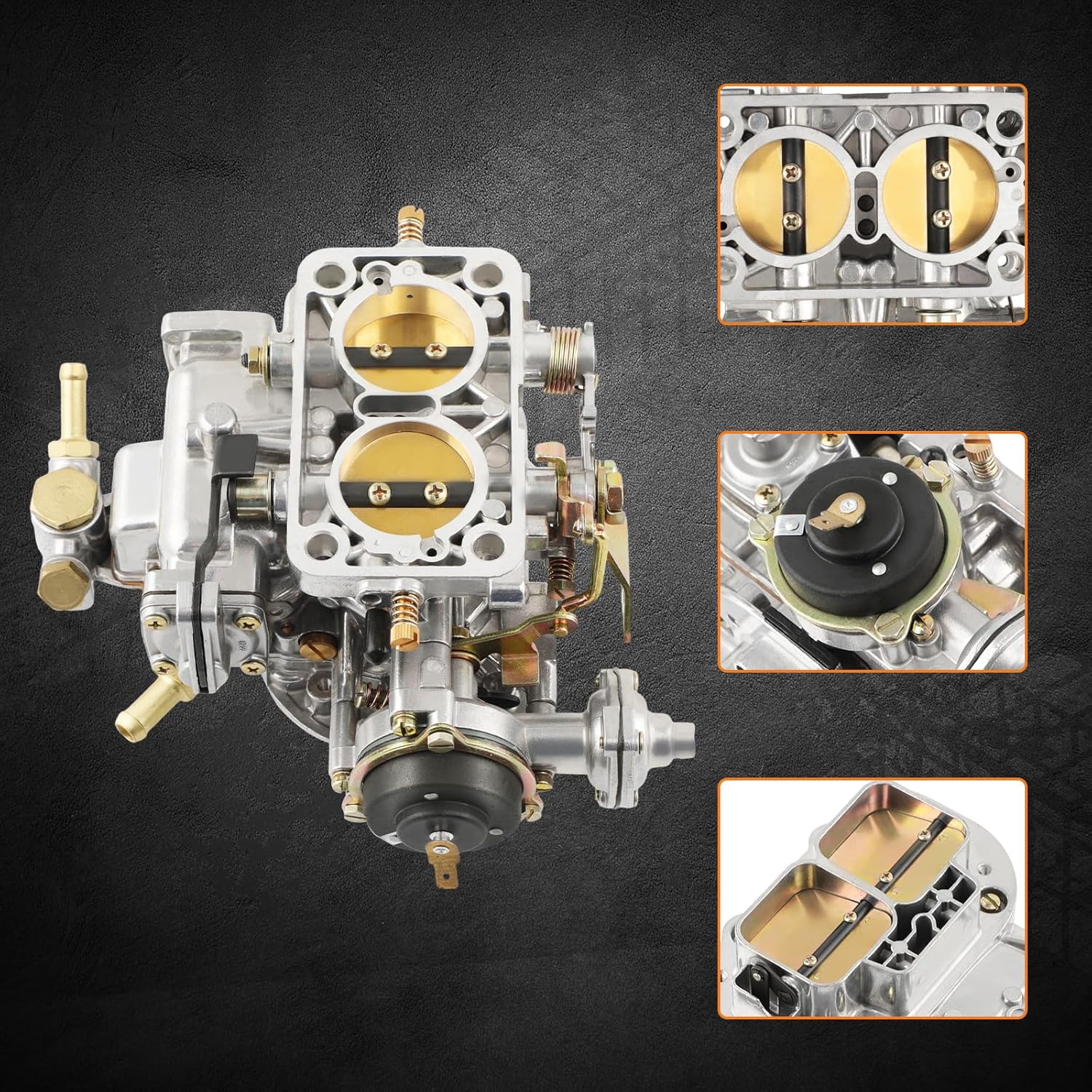 maXpeedingrods 4 Cylinder Carburetor 2 Barrel 38 19830.202 Universal for VW/Ford/Renault/Dodge/Toyota