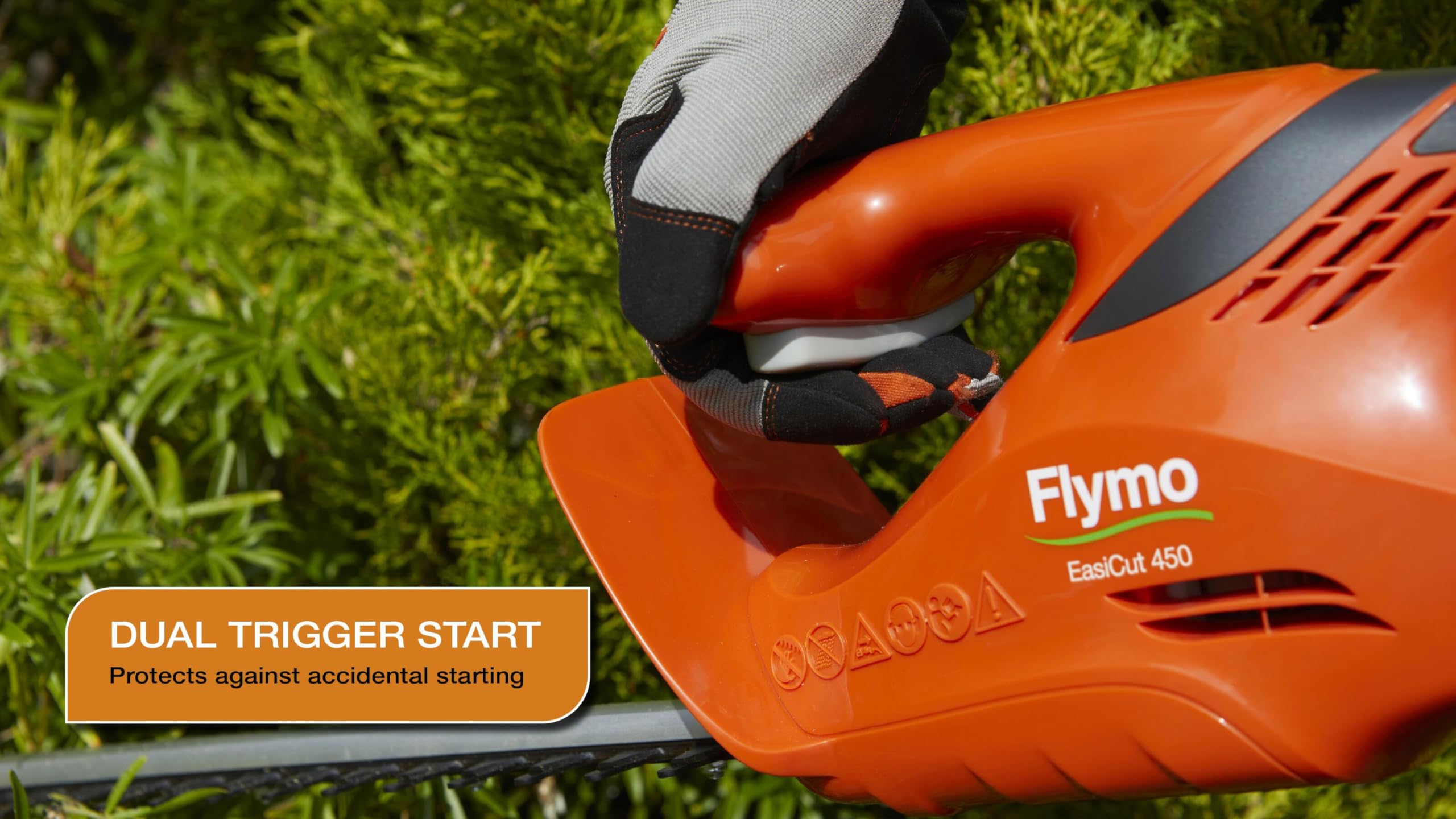 Flymo EasiCut 450 Electric Hedge Trimmer ? Precision Cutting, 45cm Cutting Length, Lightweight Design, Crisp and Clean Finish, Ideal for Hedge
