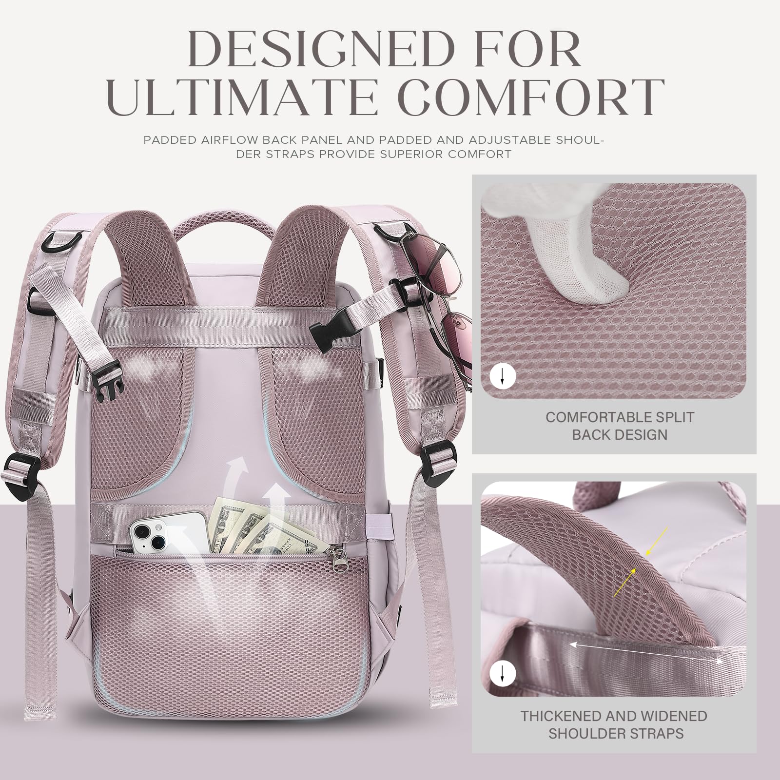 Cabin Bags 40x20x25 for Ryanair Underseat Carry-ons Bag Hand Luggage Bag Travel Backpack Cabin Size 20L