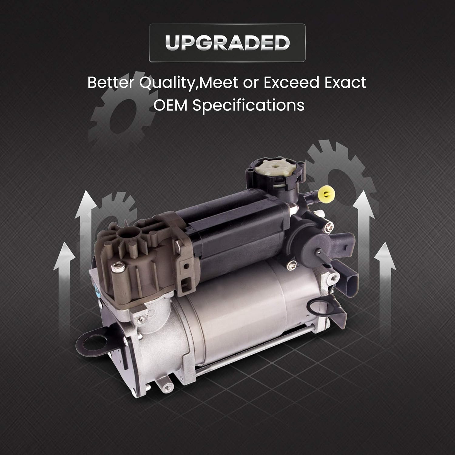 maXpeedingrods Air Suspension Compressor Pump with Relay A2113200304 for Mercedes-Benz S-Class W220 1998-2005, Mercedes-Benz E-Class W211 2002-2008