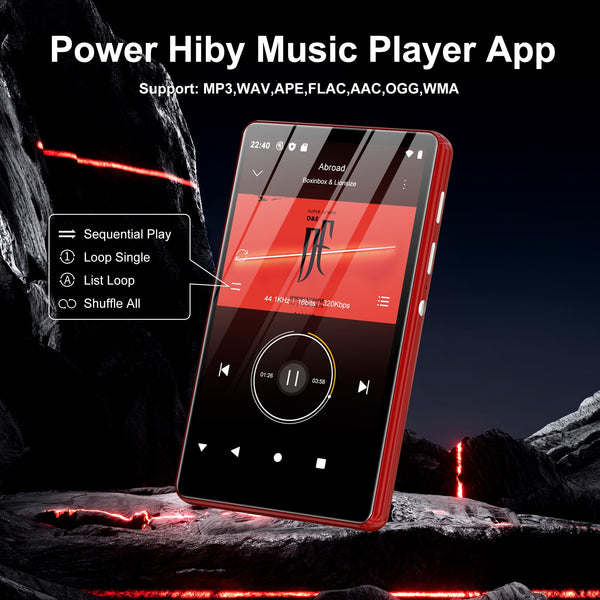 80GB MP3 Player with WiFi and Bluetooth, 4.0” IPS HD Touch Screen, SWOFY M503Pro MP4 Player with Speakers, Android Music Player with Spotify, Deezer, Audible, FM Radio,Play Store for Kids