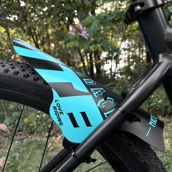 NICEDACK Mudguards Mountain Bike, 2 Pieces Mudguard Fit 20-29 Inch MTB Mudguard Front and Rear Compatible Bicycle Splash Guard