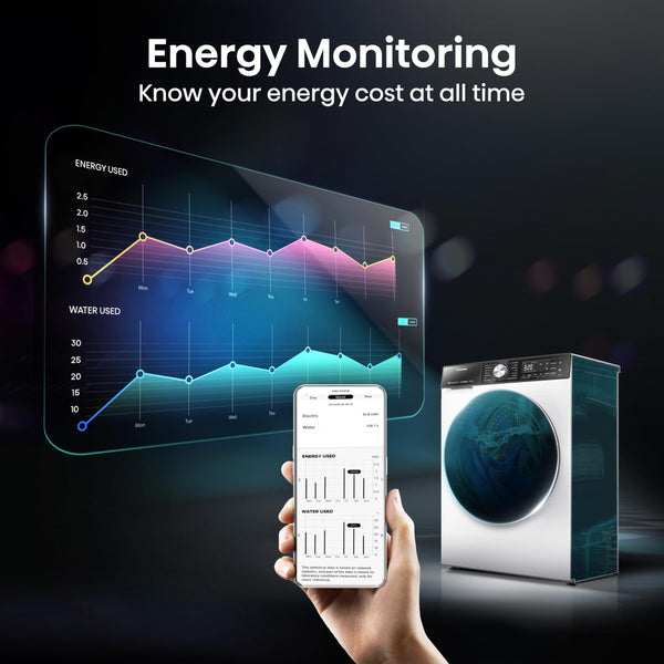 Hisense 3 Series WFQA9014EVJM Freestanding 9 KG Front Load Washing Durable Inverter Machine Steam Wash Quick Wash 15 Washing Programs 1400 RPM White- Energy Rating A