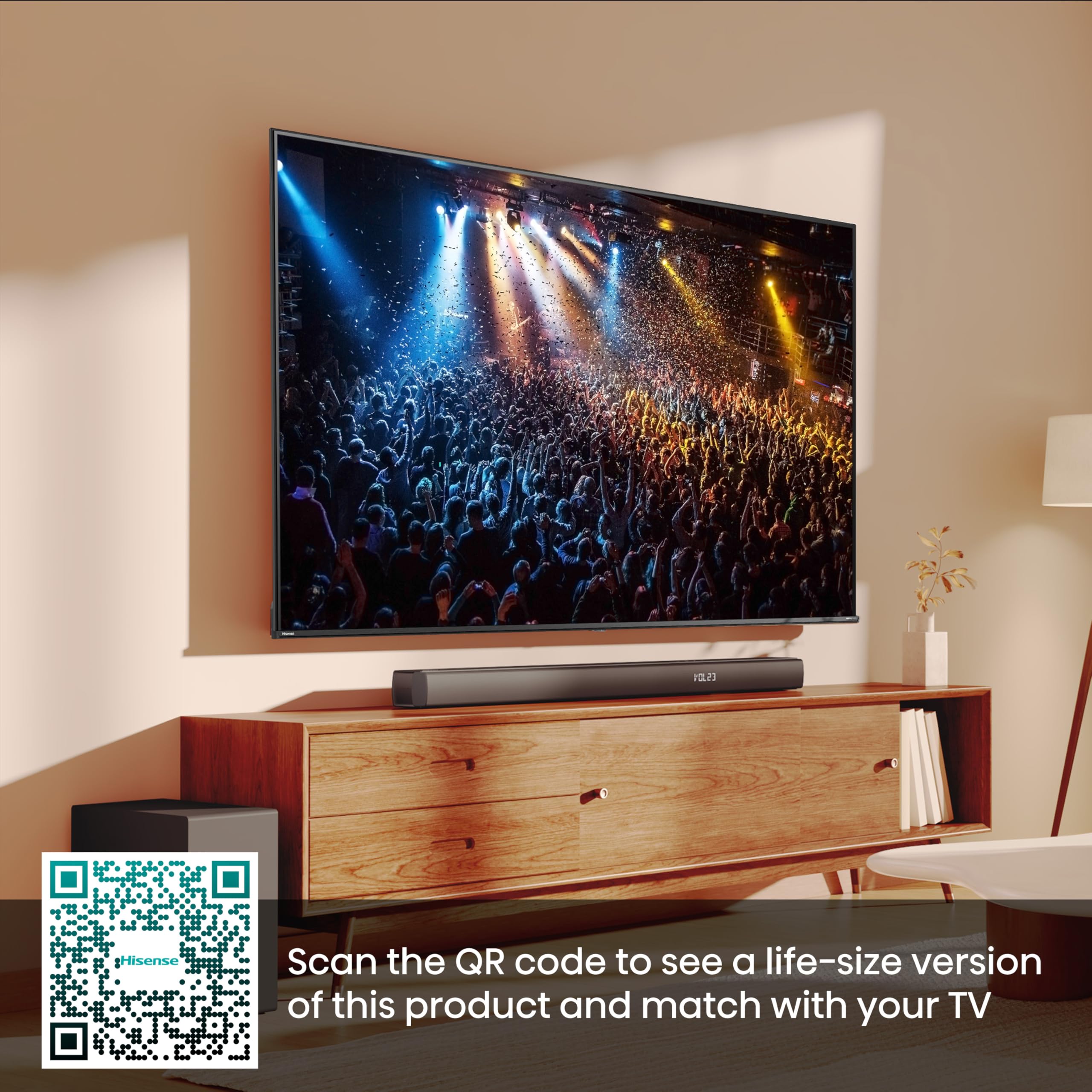 Hisense AX5125H 5.1.2 Channel 500W Dolby Atmos Soundbar with Wireless Subwoofer& Up Firing Speakers& Turly Wireless Rear Speakers