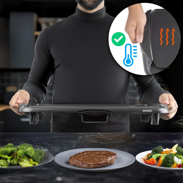 Duronic GP20 Teppanyaki Grill Electric BBQ Grill Indoor BBQ Grilling for Party Teppanyaki Grills Indoor Barbecue Grills Electric Griddle Hot Plate