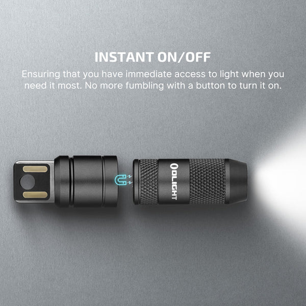 OLIGHT IMINI 2 Keychain Light 50 Lumens EDC Rechargeable Mini Torch, Magnetic Base Lamp with Integrated USB Plug, High Performance Compact LED Flashlight for Daily Carry (Dream Blue)