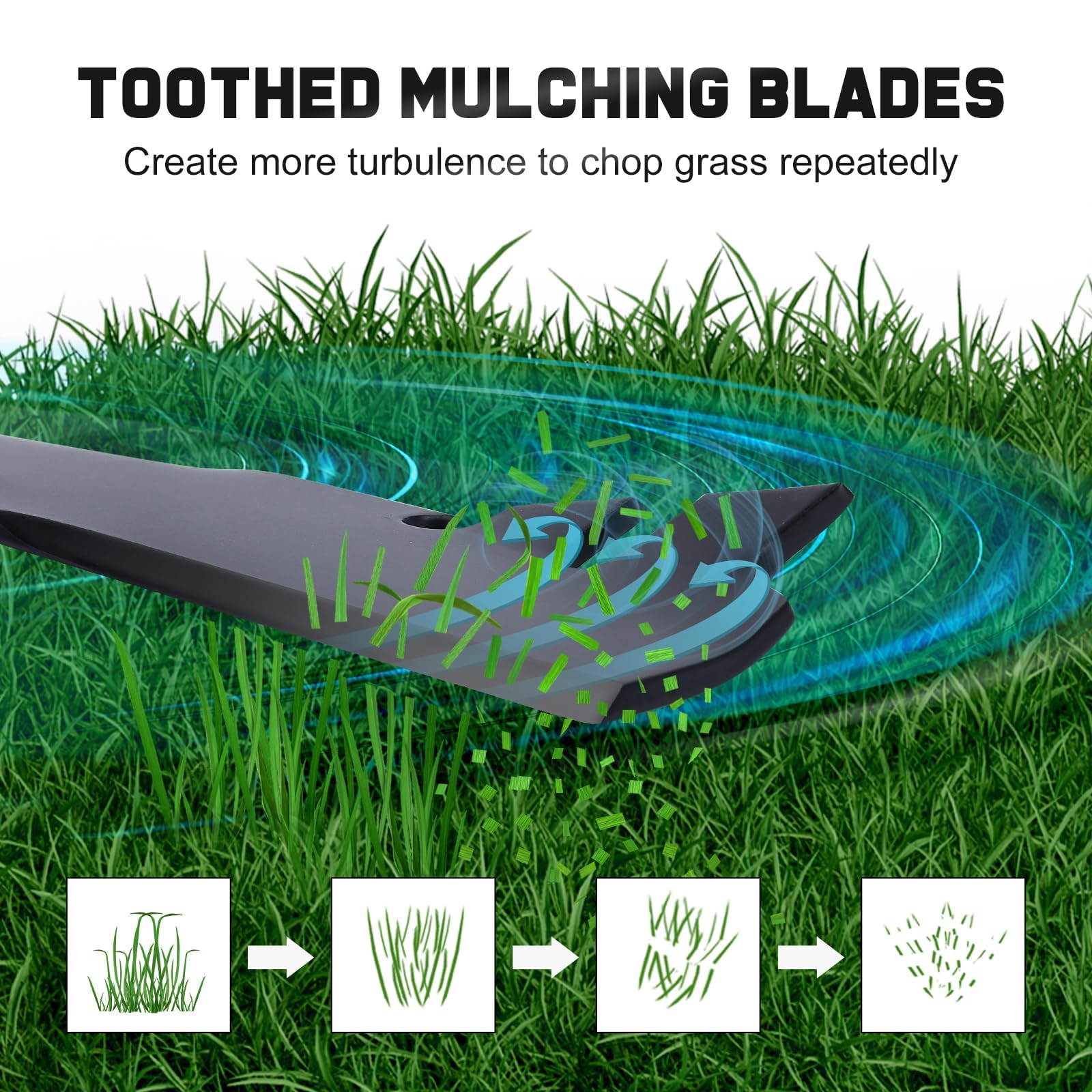 Grasscool Timemaster 30 inch Mower Mulching Blades for Toro 20199 20200 20975 20977 Lawnmower Replace for 20120P 120-9500-03