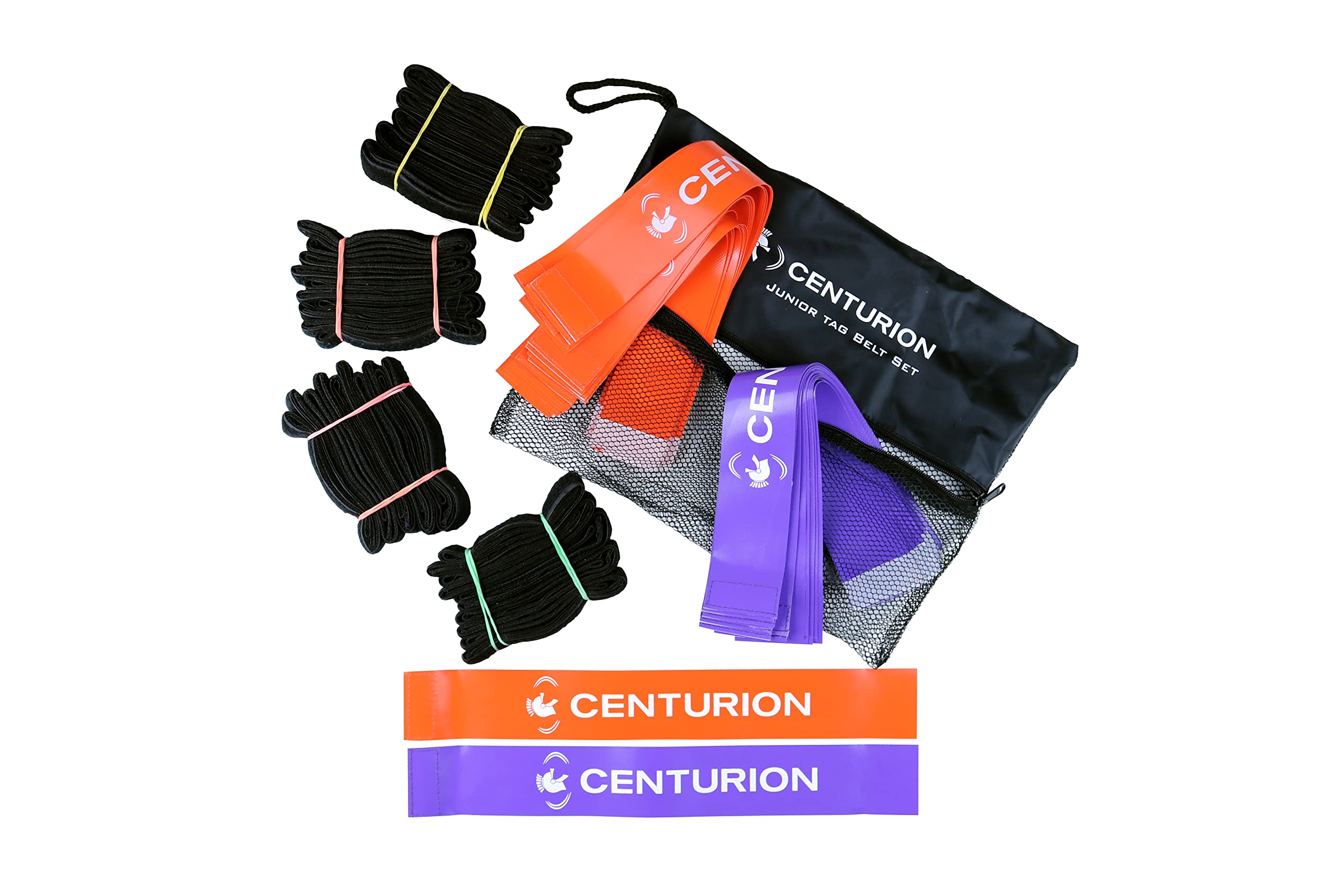 CENTURION JUNIOR TAG RUGBY SET, Black/Purple/Orange, One Size
