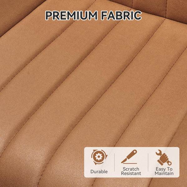 Hawthyhome Dining Chairs Set of 4 |Upholstered Chairs with 10cm Thick Seat Cushion •Upholstered Fabric Dining Chair •Kitchen Chair with Backrest •Modern Armchairs with Metal Legs •Dark Grey