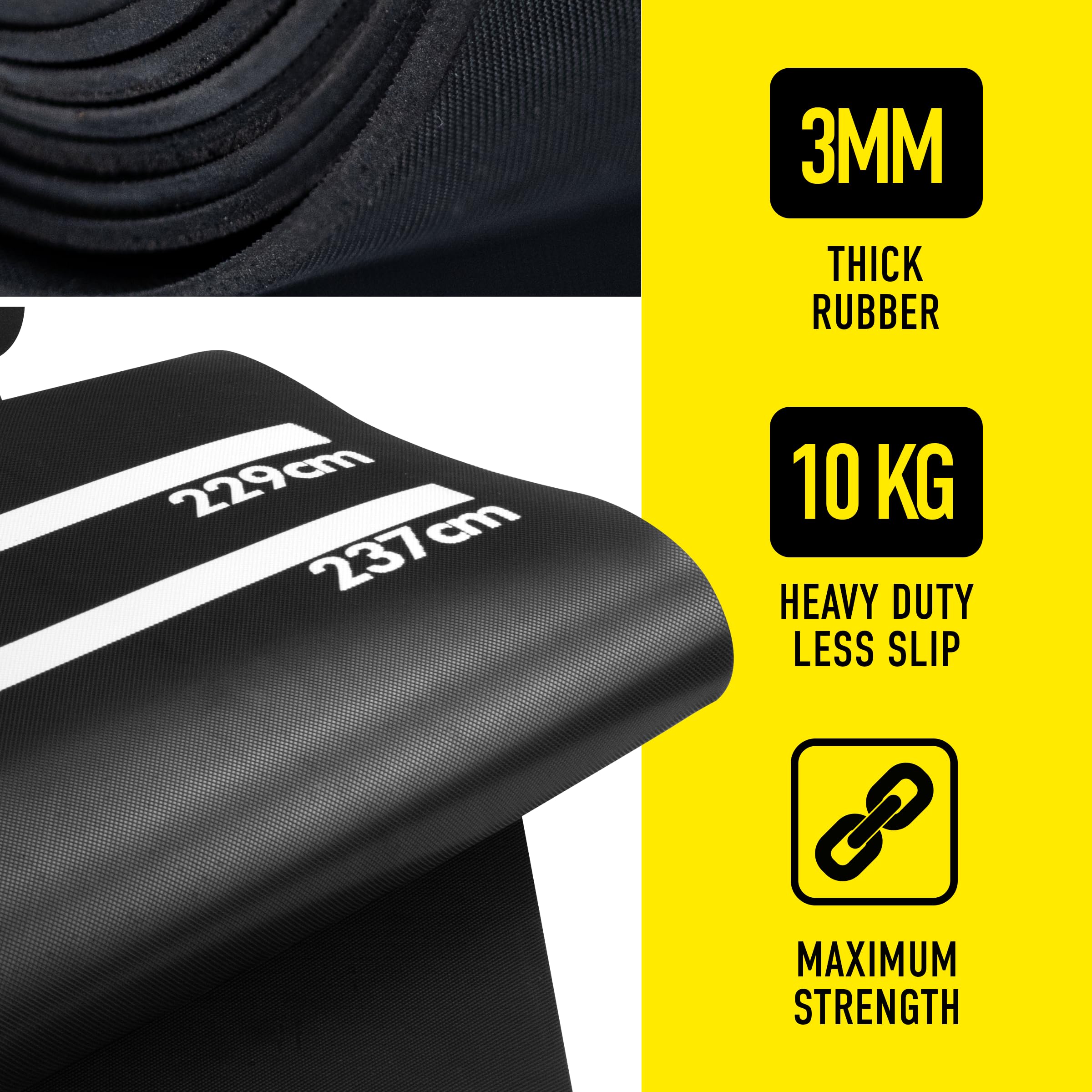 Harrows Darts Mat with Darts Oche, Floor Mat Protection, Non Slip Mat, Professional Darts Mat Rubber, Darts Accessories