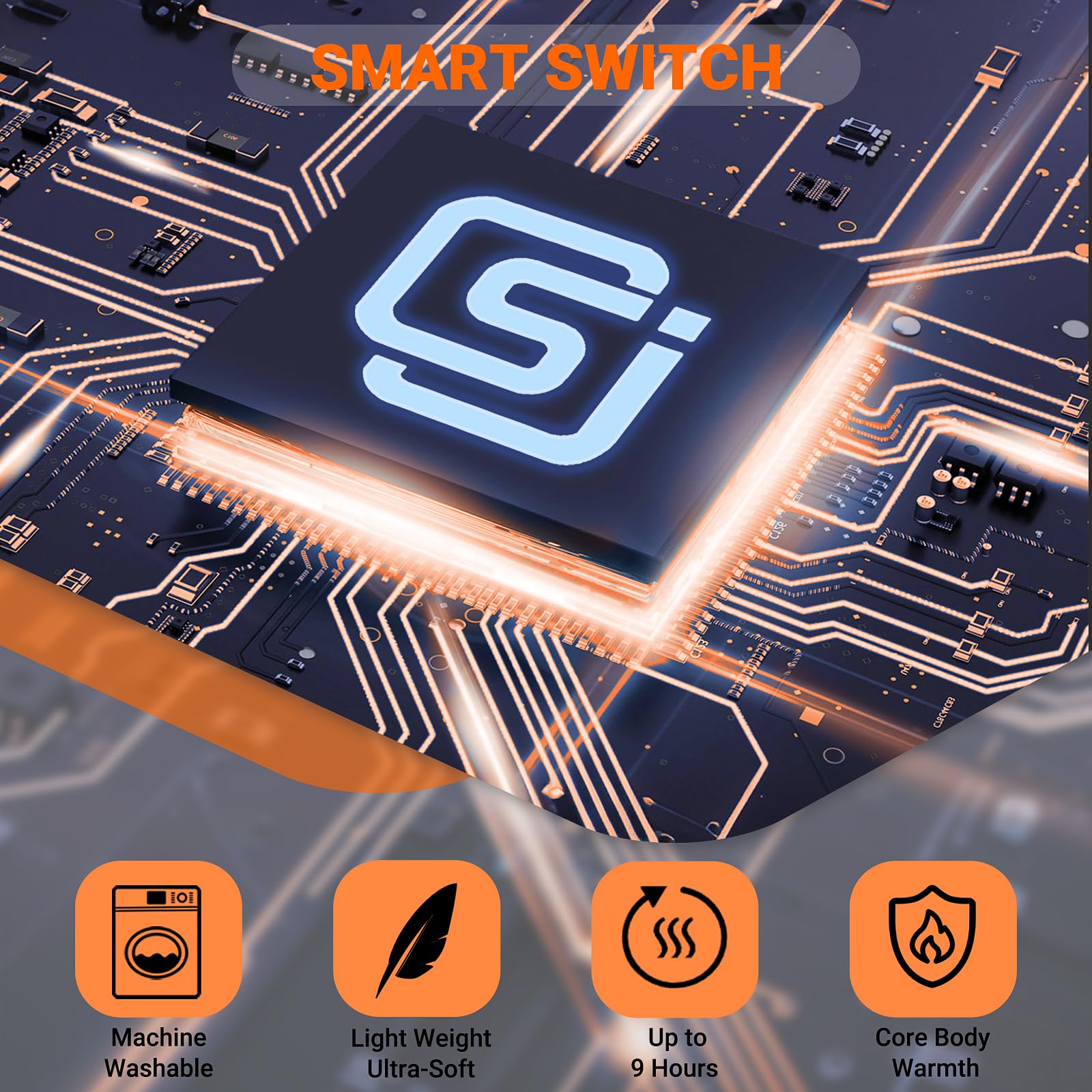 Heated Gilet for Men Women(Power Bank Included), Heated Vest with 3 Temperature, Heated Body Warmer Heated Jacket for Outdoor