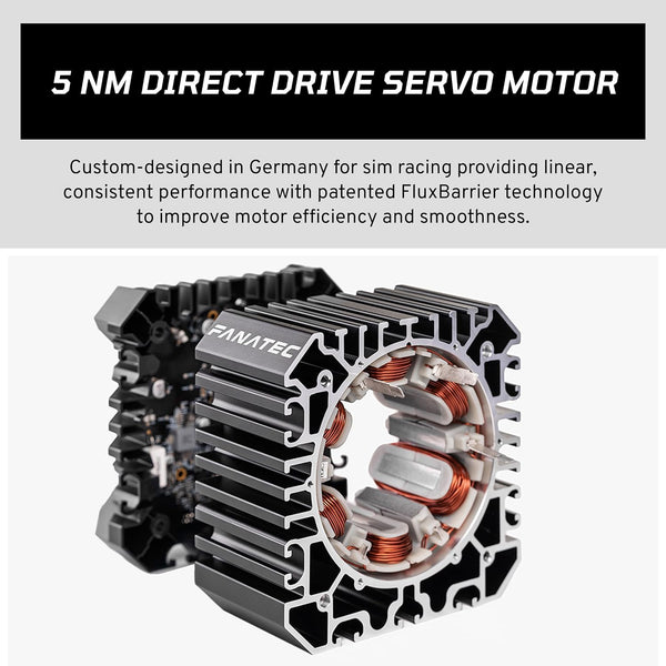 Fanatec Sim Racing CSL DD QR2 Wheel Base – 5 Nm Direct Drive Base, Dynamic Force Feedback, QR2 Motorsport-Derived Quick-Release System – PC