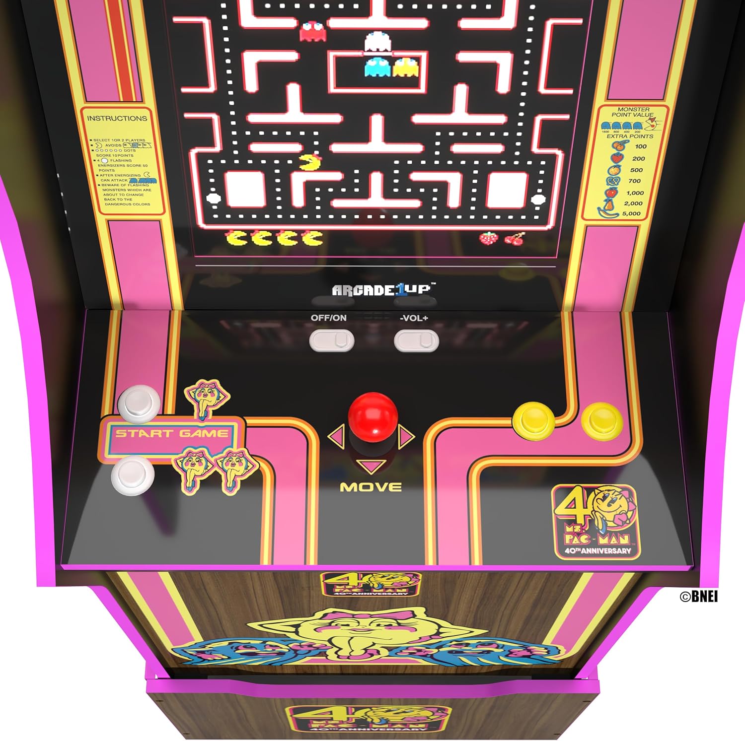 Arcade1Up Ms. Pac-Man 40th Anniversary