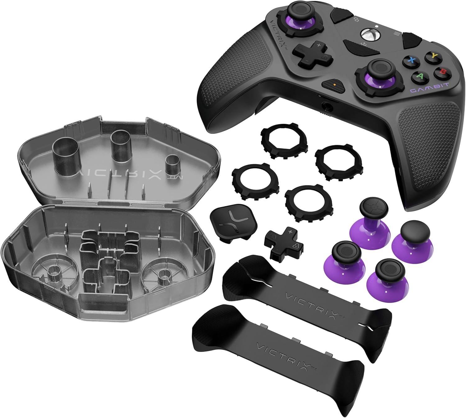 Turtle Beach Victrix Gambit Prime Wired Tournament Controller for Xbox Series X or S, Xbox One and Windows PC - Officially Licensed by Xbox, Swappable Thumbsticks, Remappable Buttons