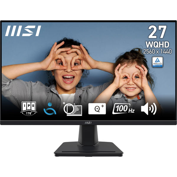 MSI PRO MP251 24.5 Inch Full HD Office Monitor - 1920 x 1080 IPS Panel, 100 Hz, Eye-Friendly Screen, Built-in Speakers, Tilt-Adjustable - HDMI 1.4b, D-Sub (VGA)