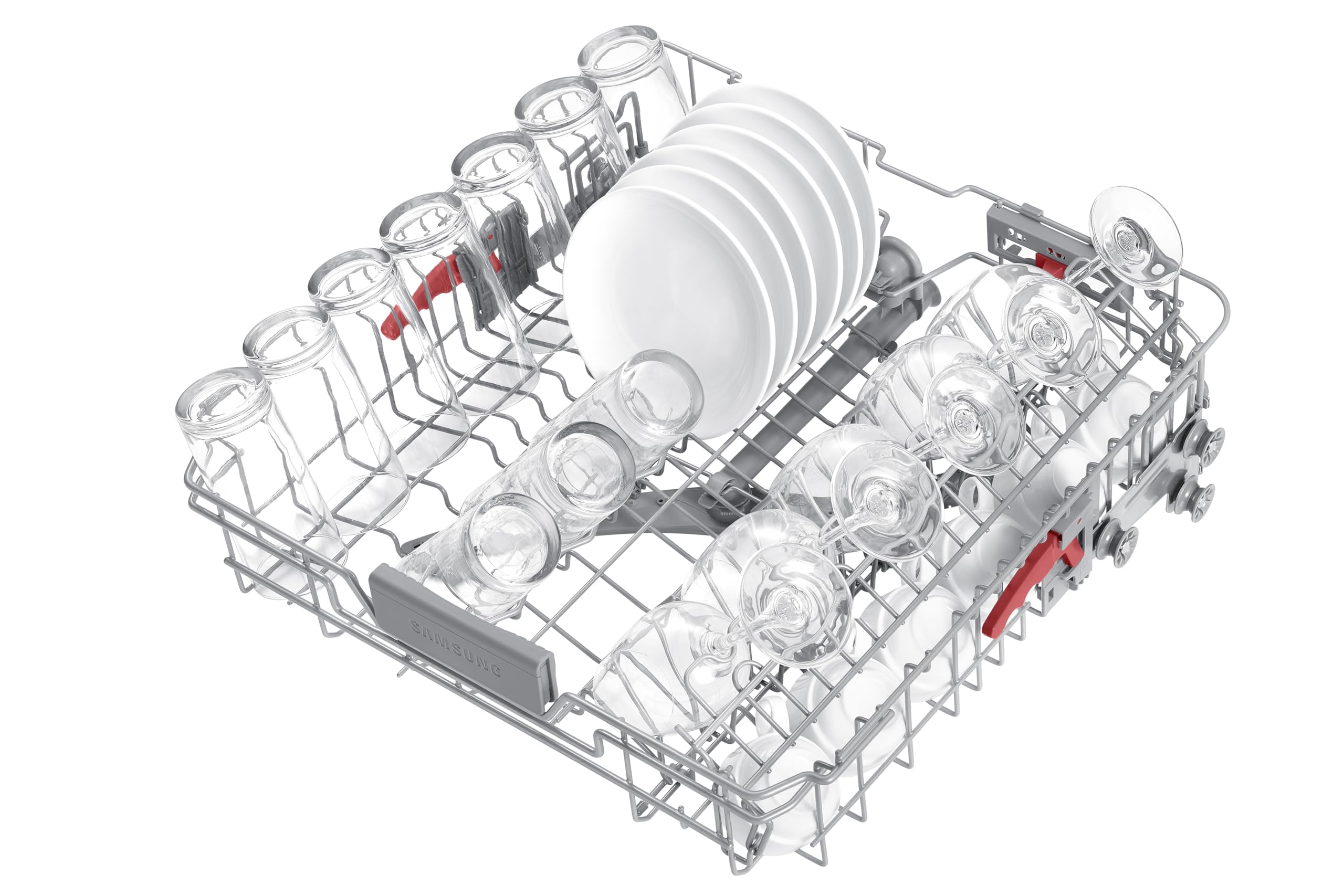 Samsung Dishwasher, Freestanding, With Auto Door, 14 Place Setting, Series 7, White, DW60CG550FWQEU