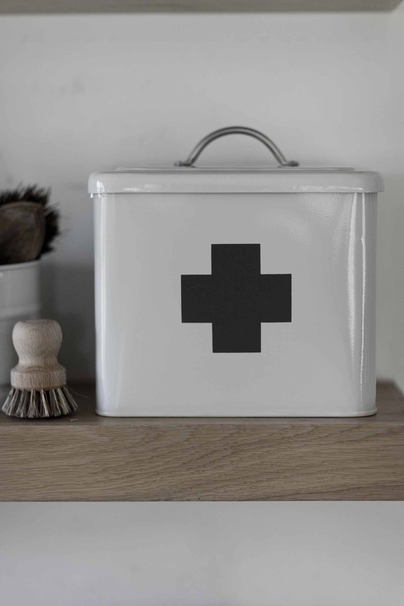 First Aid Box by Garden Trading | Crafted in Powder Coated Steel | H25 X W24 X D19cm