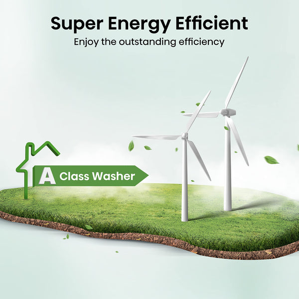 Hisense 3 Series WFQA9014EVJM Freestanding 9 KG Front Load Washing Durable Inverter Machine Steam Wash Quick Wash 15 Washing Programs 1400 RPM White- Energy Rating A