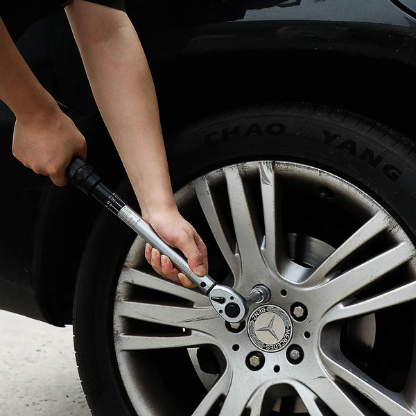 Torque Wrench Set 1/4 5-25Nm, 3/8 20-120Nm, 1/2 40-220Nm, 72 Tooth Dual-Direction Reversible Click Torque Wrenches for Bike Motorcycle, Car, Truck