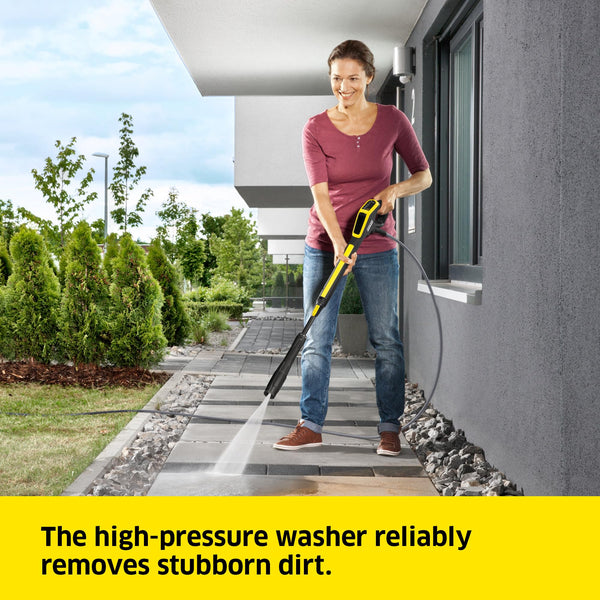 Kärcher K 5 Power Control Pressure Washer, pressure: max. 145 bar, flow rate: 500 l/h, area coverage: 40 m²/h, water filter, weight: 13 kg, high-pressure hose and gun, dirt blaster, spray lance